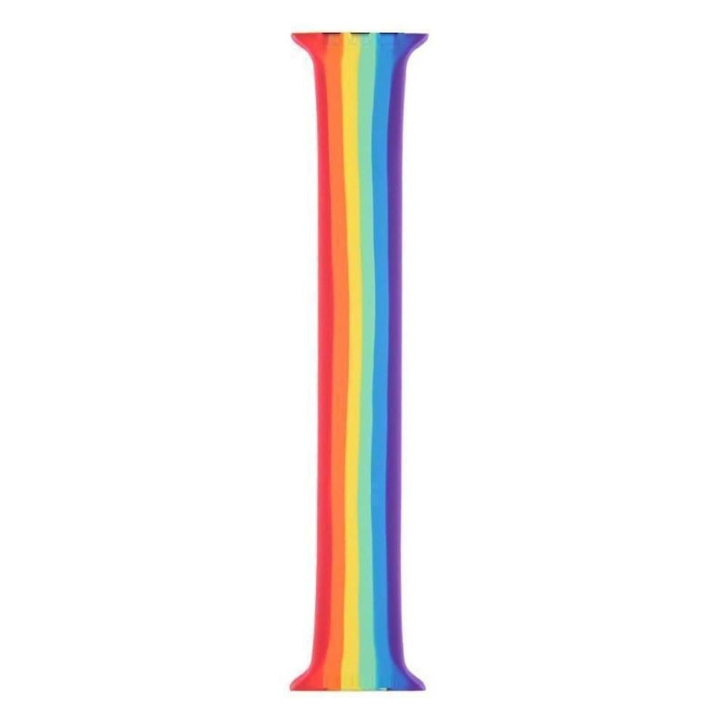 Pride Edition Silicone Band Replacement Strap for Apple Watch - Show your colors with a stylish and comfortable replacement silicone Apple Watch band in the iconic Pride design. This soft, durable strap is perfect for everyday wear and makes a bold statement in support of LGBTQ+ equality. Buy Now at Sacred Remedy