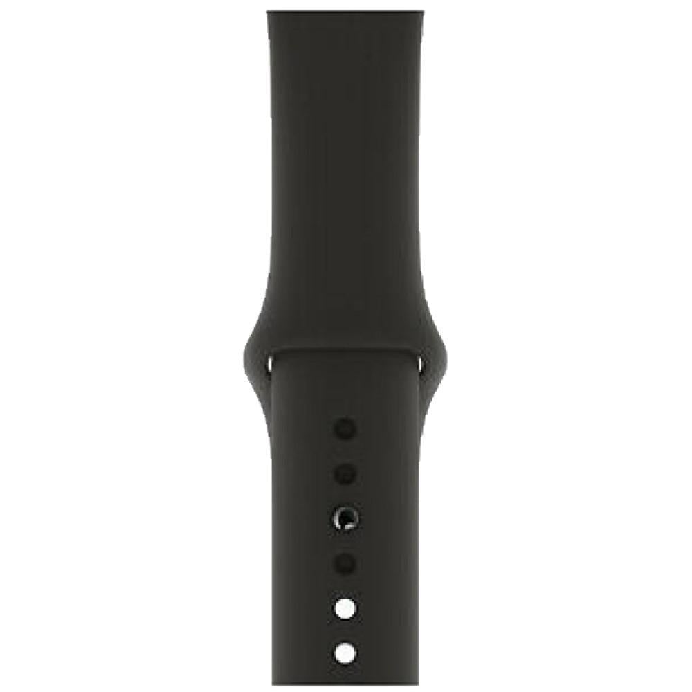 Buy Silicone Replacement Watch Band for Apple Watch | Black - Looking for a comfortable, stylish replacement band for your Apple Watch? Our soft, durable black silicone strap is the perfect choice! This band is ideal for all-day wear, transitions seamlessly from workouts to work, and is available in a range of sizes to fit most wrists. at Sacred Remedy Online