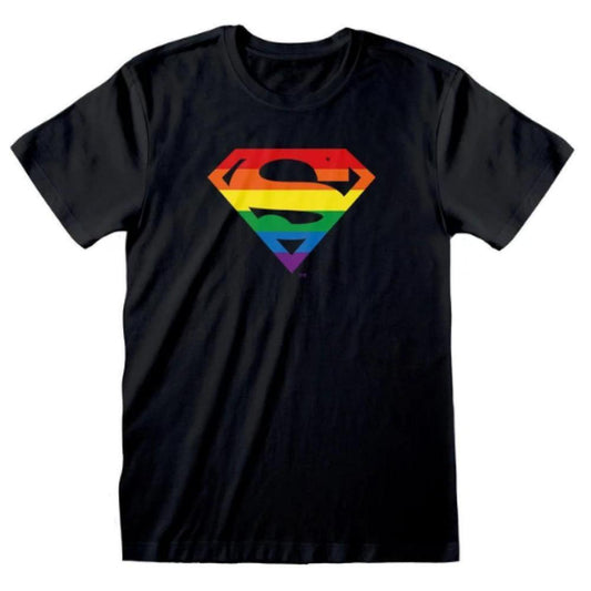 'Supergay' Superman LGBTQ+ Pride Unisex T-Shirt Equality Rainbow - Rep your pride in style with the bold "Supergay | LGBTQ+" T-Shirt! This comfortable tee is perfect for everyday wear or showing off your vibrant personality at Pride events. Made from high-quality, soft fabric, it's designed for all genders and identities. Buy Now at Sacred Remedy