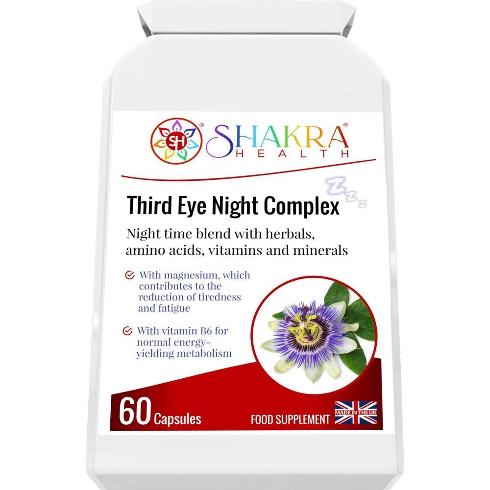 Buy Third Eye Night Complex | Enlightening Sleep Support Supplement with Natural Ingredients - Third Eye Night Complex may help promote relaxation and support a restful sleep experience when used as part of your daily night time routine. at Sacred Remedy Online