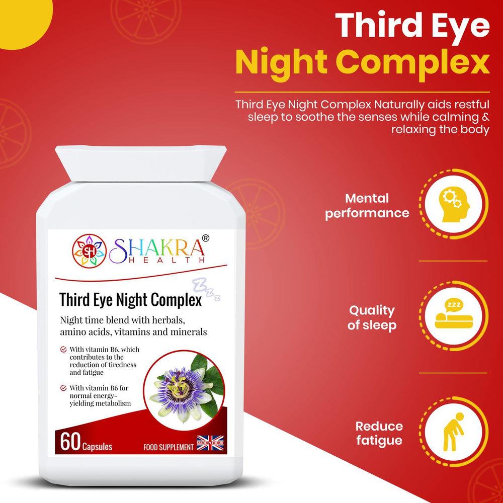 Buy Third Eye Night Complex | Enlightening Sleep Support Supplement with Natural Ingredients - Third Eye Night Complex may help promote relaxation and support a restful sleep experience when used as part of your daily night time routine. at Sacred Remedy Online