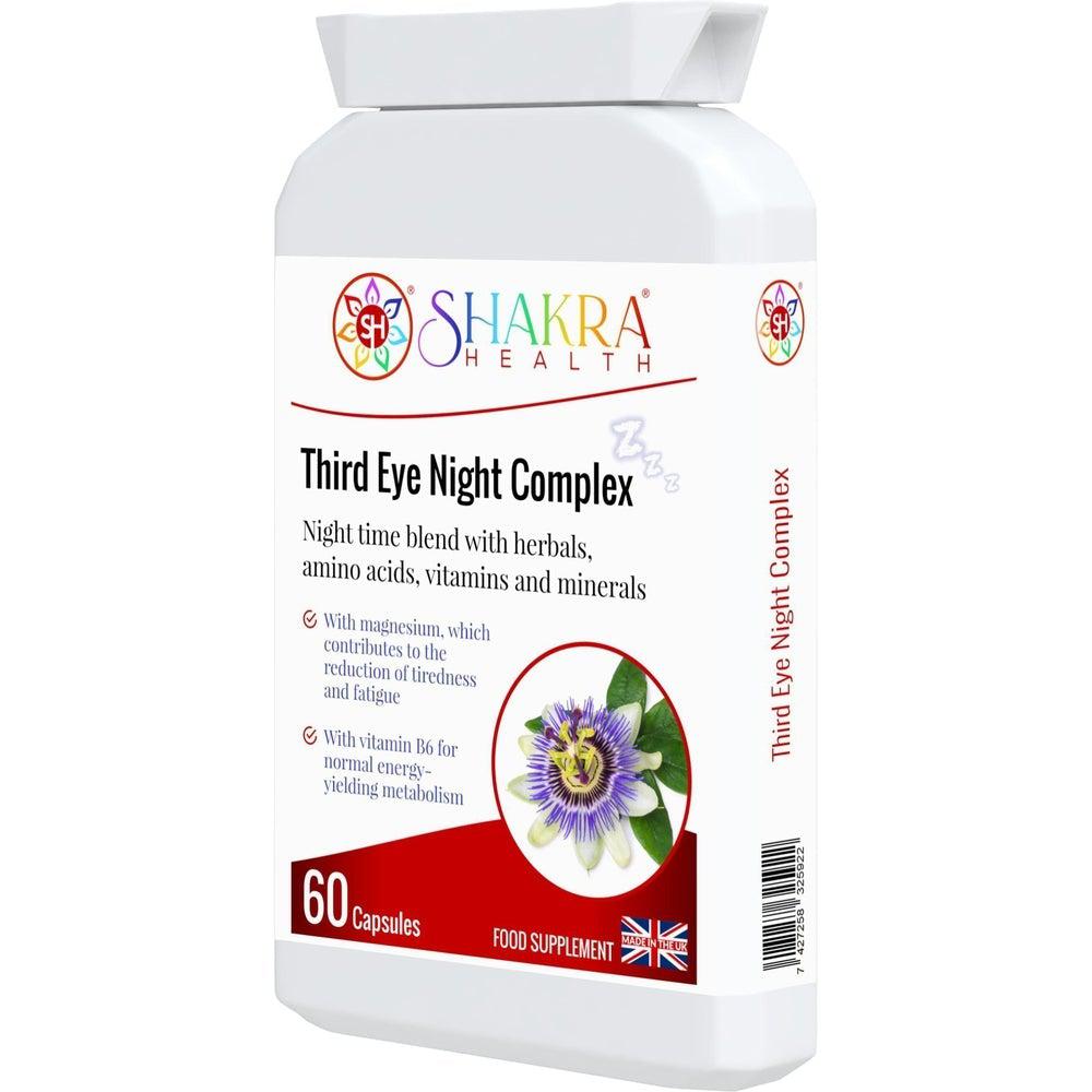 Buy Third Eye Night Complex | Enlightening Sleep Support Supplement with Natural Ingredients - Third Eye Night Complex may help promote relaxation and support a restful sleep experience when used as part of your daily night time routine. at Sacred Remedy Online