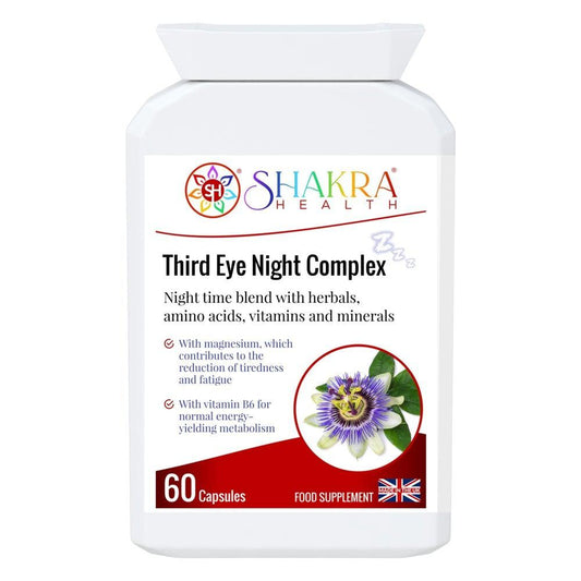 Buy Third Eye Night Complex | Enlightening Sleep Support Supplement with Natural Ingredients - Third Eye Night Complex may help promote relaxation and support a restful sleep experience when used as part of your daily night time routine. at Sacred Remedy Online