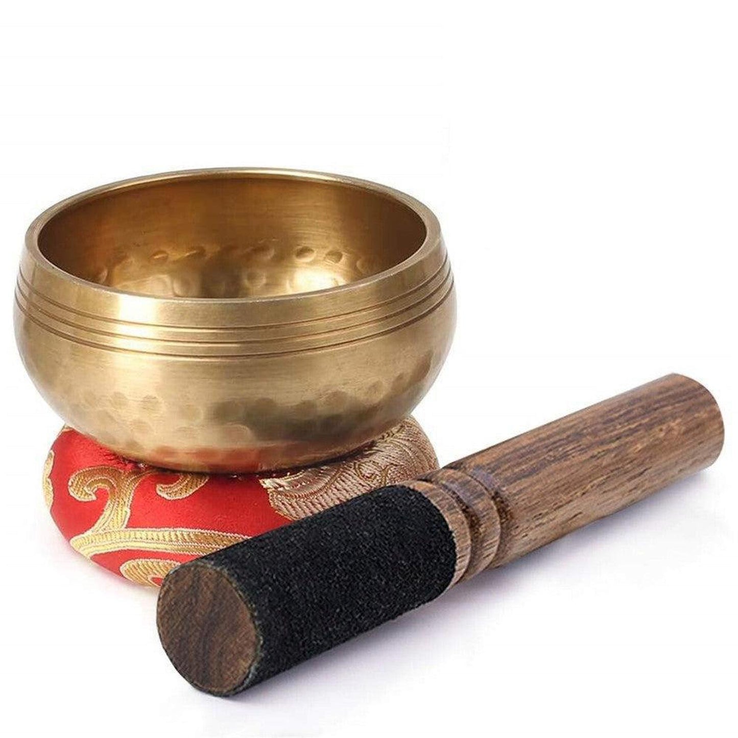 Tibetan Singing Bowl with Wooden Striker for Meditation & Yoga - Creates Beautiful Sound for Holistic Healing, Meditation & Mindful Relaxation. A Tibetan singing bowl is a type of bell that vibrates and produces a rich, deep tone when played. Also known as singing bowls or Himalayan bowls, Tibetan singing bowls are said to promote relaxation and offer powerful healing properties. Buy Now at Sacred Remedy