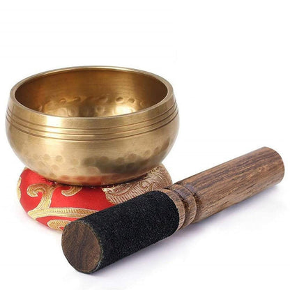 Handcrafted Copper Tibetan Singing Bowl for Meditation - Handcrafted Copper Tibetan Singing Bowl (8cm) for healing, relaxation & meditation. Creates deep tones for mind-body regeneration. Includes striker. Buy Now at Sacred Remedy