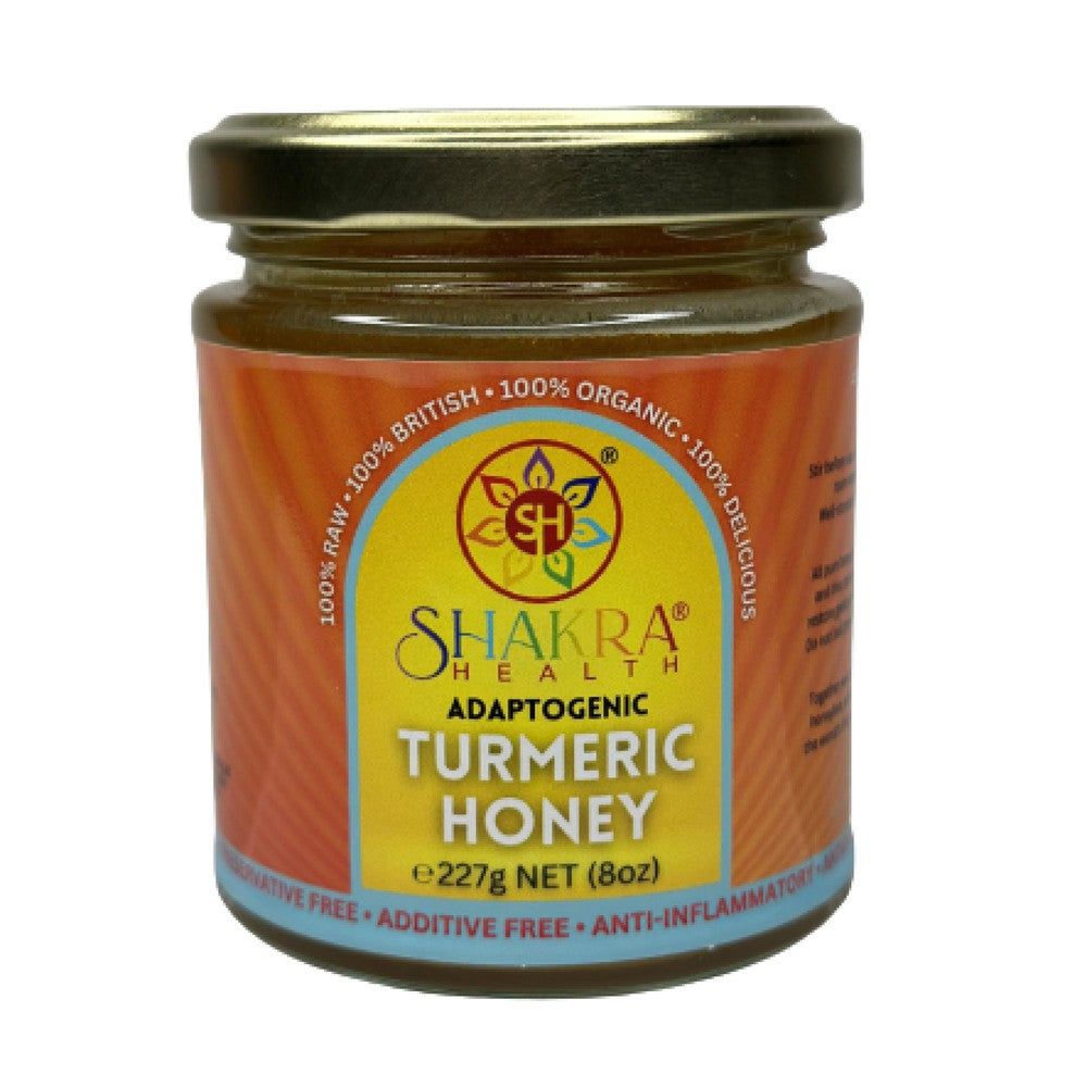 Buy Turmeric Infused Borage Honey Naturally Organic, Mild Smooth Raw - Unleash the healing power of nature with Turmeric Infused Borage Honey! This delicious honey combines the anti-inflammatory benefits of turmeric with the rich taste and antioxidants of rare borage honey. Enjoy a natural wellness boost that soothes the body, supports immunity, and tastes incredible. Perfect for daily use in drinks, yogurt, or by itself! at Sacred Remedy Online