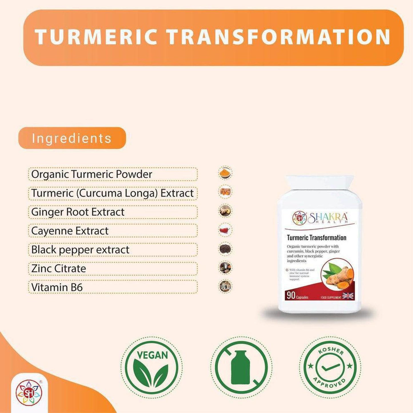 Turmeric Transformation | Anti-Inflammatory 'Ayurvedic Gold' for Joints, Immunity & Energy - Our Turmeric Transformation formula goes beyond ordinary turmeric supplements. We use the purest curcumin extract and combine it with complementary ingredients like black pepper for enhanced absorption and powerful antioxidants for holistic wellness. Buy Now at Sacred Remedy