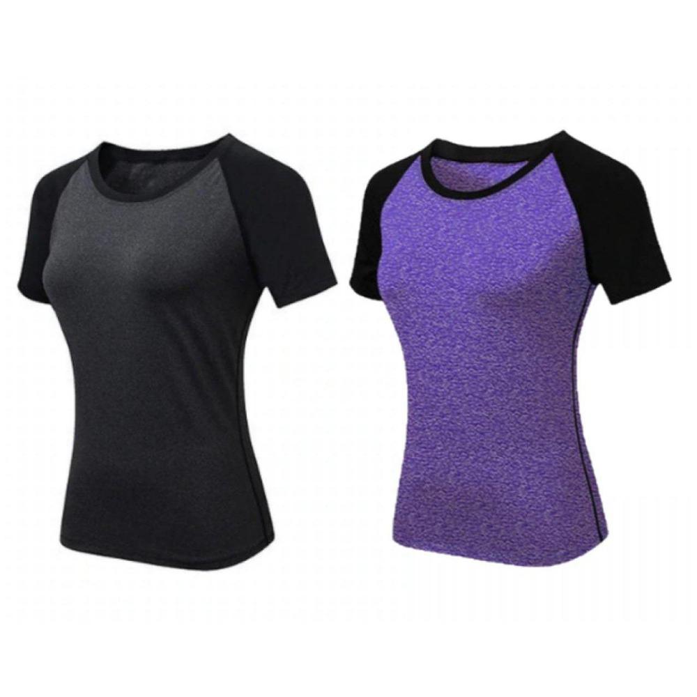 Buy VS Active Wear Fitness T-Shirt | Womens Activewear - Breathable, Anti-Pilling, Anti-Wrinkle/Shrink Fabric. Great to work out, yoga, pilates, excersise and more! Spandex & Polyester, Short Sleeve. Elevate your workout with our ultra-comfortable activewear t-shirt. Designed for optimal performance, this versatile tee is perfect for gym sessions, running, or casual wear. at Sacred Remedy Online