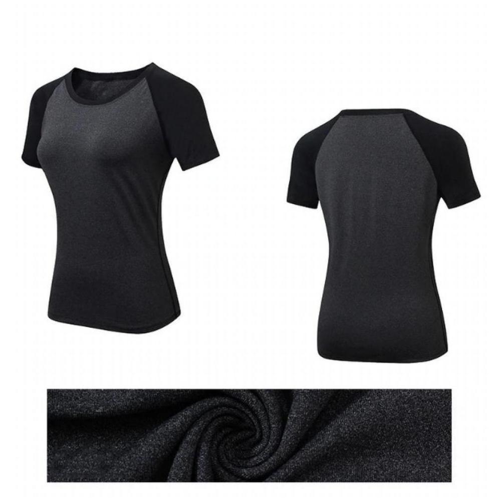 Buy VS Active Wear Fitness T-Shirt | Womens Activewear - Breathable, Anti-Pilling, Anti-Wrinkle/Shrink Fabric. Great to work out, yoga, pilates, excersise and more! Spandex & Polyester, Short Sleeve. Elevate your workout with our ultra-comfortable activewear t-shirt. Designed for optimal performance, this versatile tee is perfect for gym sessions, running, or casual wear. at Sacred Remedy Online