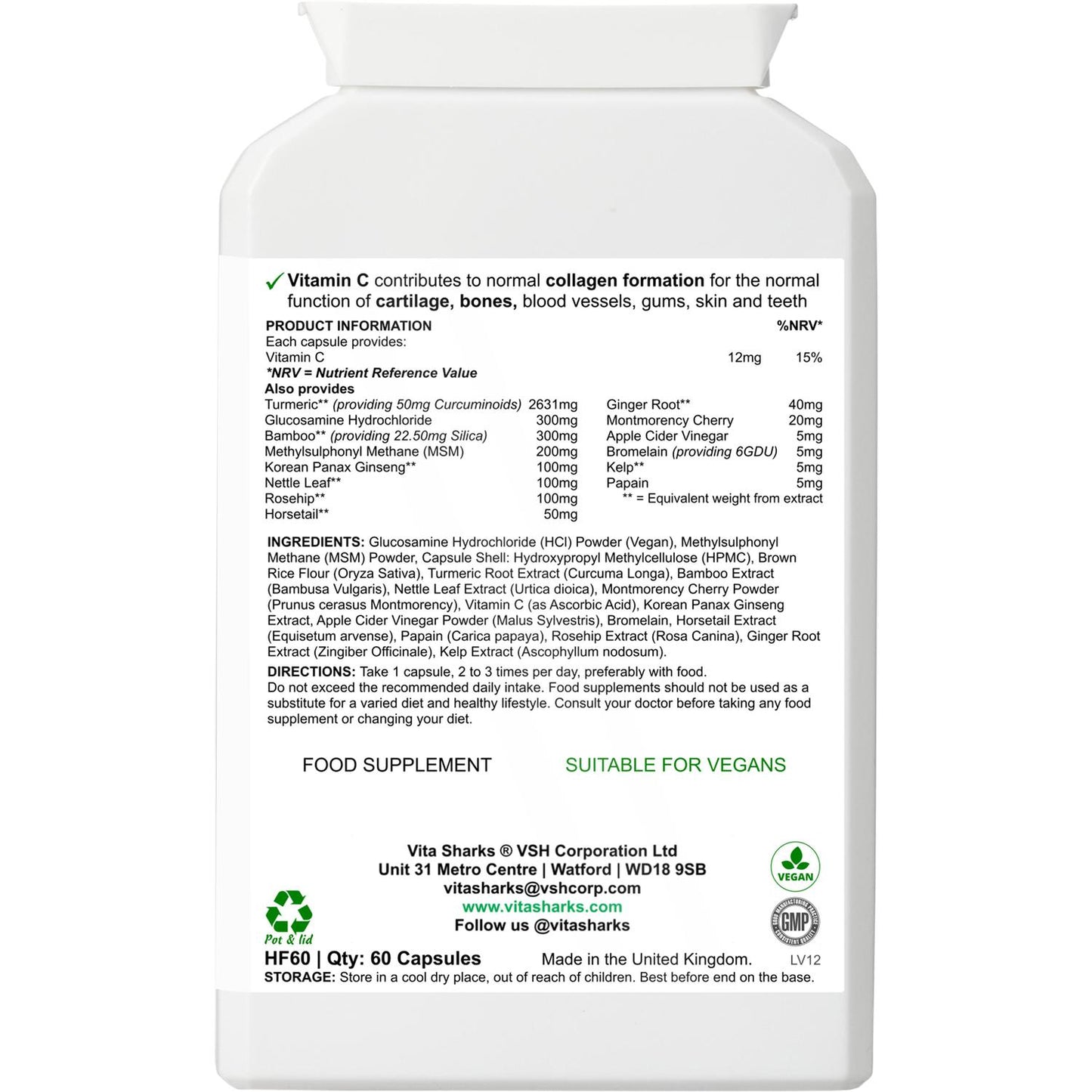 VitaBalance Collagen+ | Bone, Cartilage, Hair, Skin, Nails & Joint Support Supplement - VitaBalance Collagen+ is a health supplement for joint, collagen, bone, cartilage & an all-round flexibility support formula, which contains a special blend of food-based & herbal ingredients. Not many people think about nourishing their skeleton. Find out why you should. Buy Now at Sacred Remedy