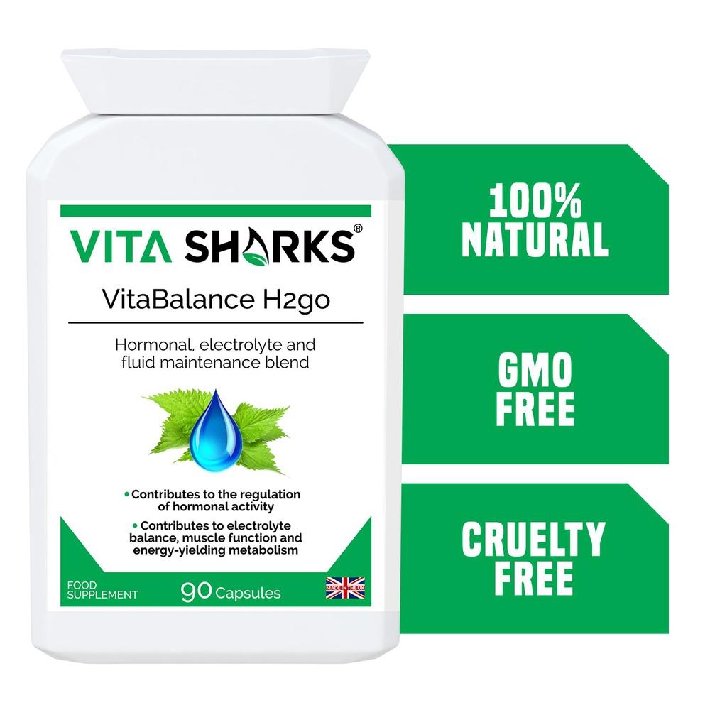 Buy VitaBalance H2go | Fluid Retention, Water Balance & Immune Support Herbal Supplement - A gentle, effective and bioavailable combination of concentrated herbals, vits & other nutrients, designed to support healthy fluid levels in the body & to relieve the symptoms of mild water retention. A natural supplement which facilitates natural weight reduction by eliminating excessive water retention (bodily fluid) in the body. at Sacred Remedy Online