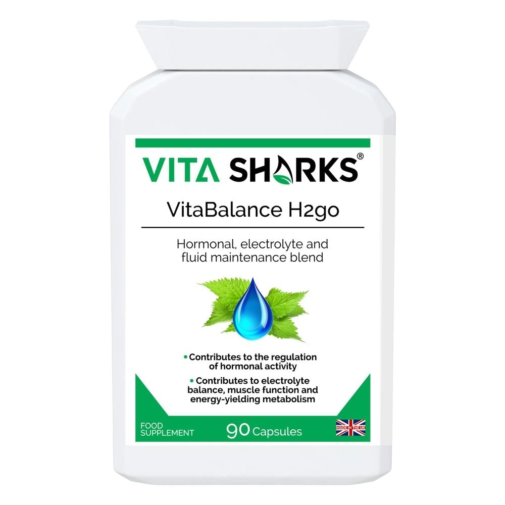 Buy VitaBalance H2go | Fluid Retention, Water Balance & Immune Support Herbal Supplement - A gentle, effective and bioavailable combination of concentrated herbals, vits & other nutrients, designed to support healthy fluid levels in the body & to relieve the symptoms of mild water retention. A natural supplement which facilitates natural weight reduction by eliminating excessive water retention (bodily fluid) in the body. at Sacred Remedy Online