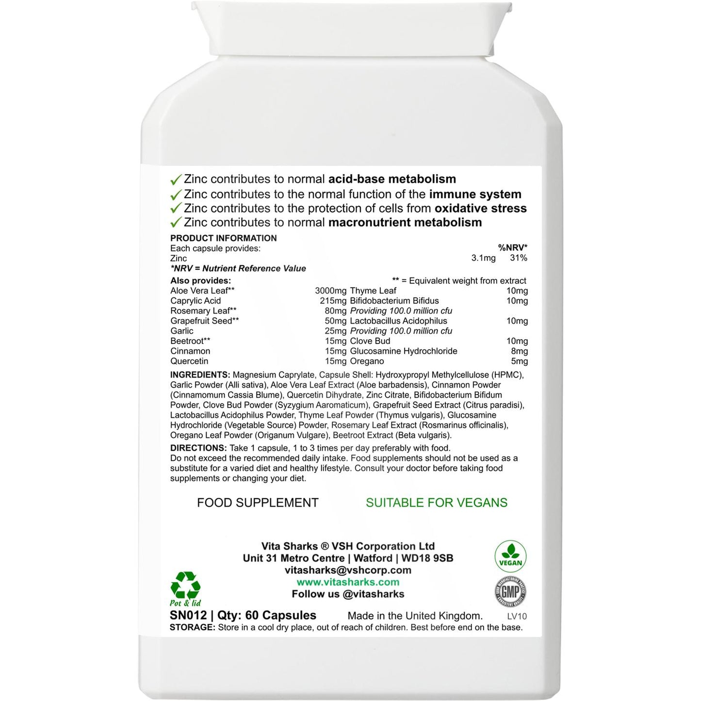 VitaBio 16 | Anti-Candida, Healthy Gut, Yeast Balance & Detox Formula Natural Supplement - Clinical trials have shown that a course of probiotics may also help shorten the length of certain sickness such as diarrhoea, colds and flu; as well as reducing symptoms caused by food intolerances and and an irritable bowel. Buy Now at Sacred Remedy