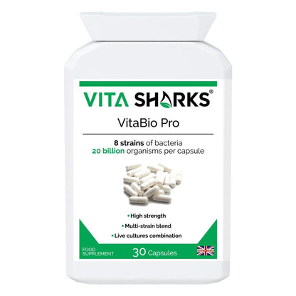 VitaBio Pro | Vegan Multi-Strain Probiotic, Practitioner Strength Supplement - VitaBio Pro: A practitioner-strength, multi-strain probiotic. 20 billion friendly bacteria & 8 strains offer full-spectrum support for a healthy gut. Buy Now at Sacred Remedy