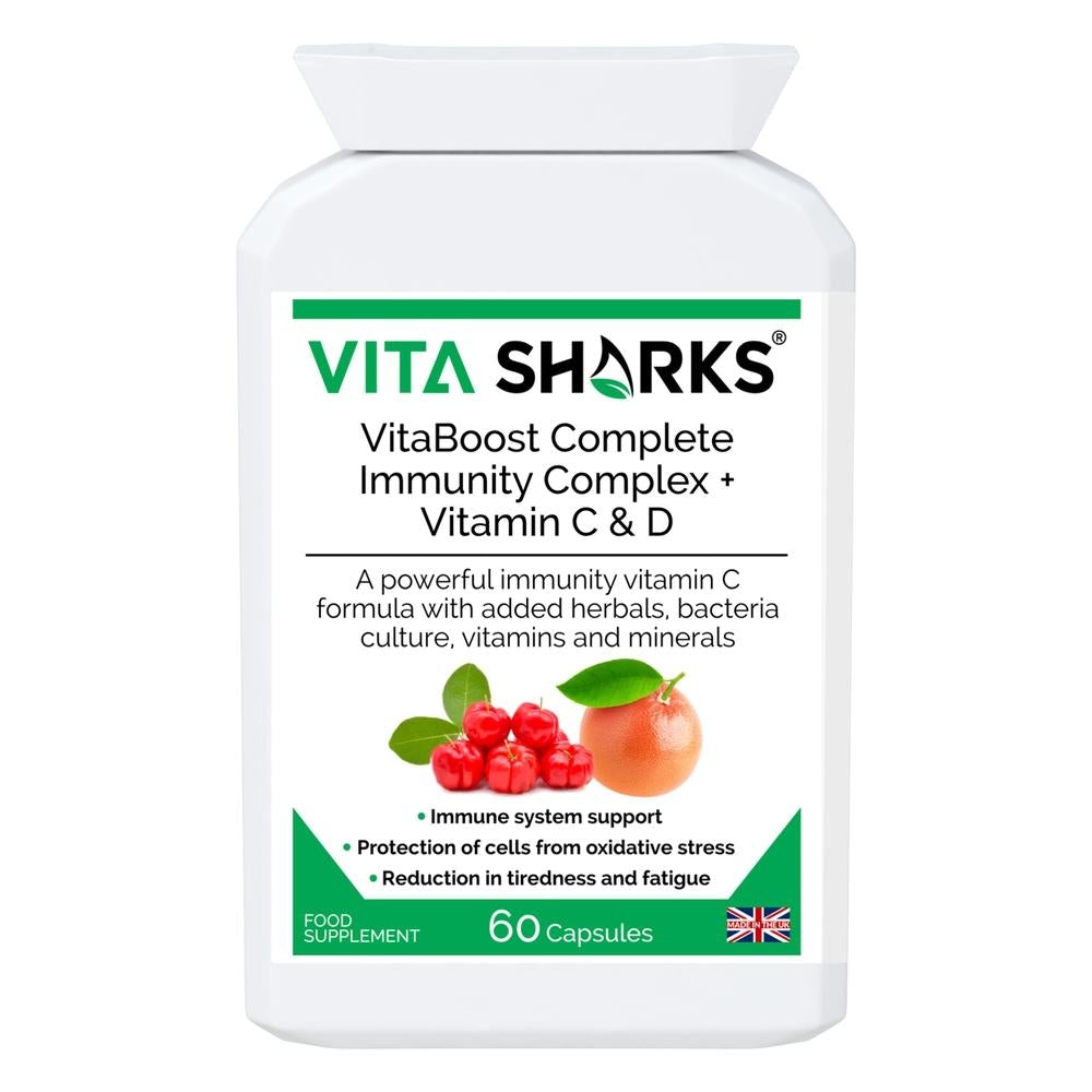 Buy Immunity Complex + Vitamin C & D | Immunity & Anti-Viral Formula - Vitamin C intake is required more now than ever, due to the high amount of processed foods consumed. This Immunity Complex contains vitamin C from multiple sources. at Sacred Remedy Online