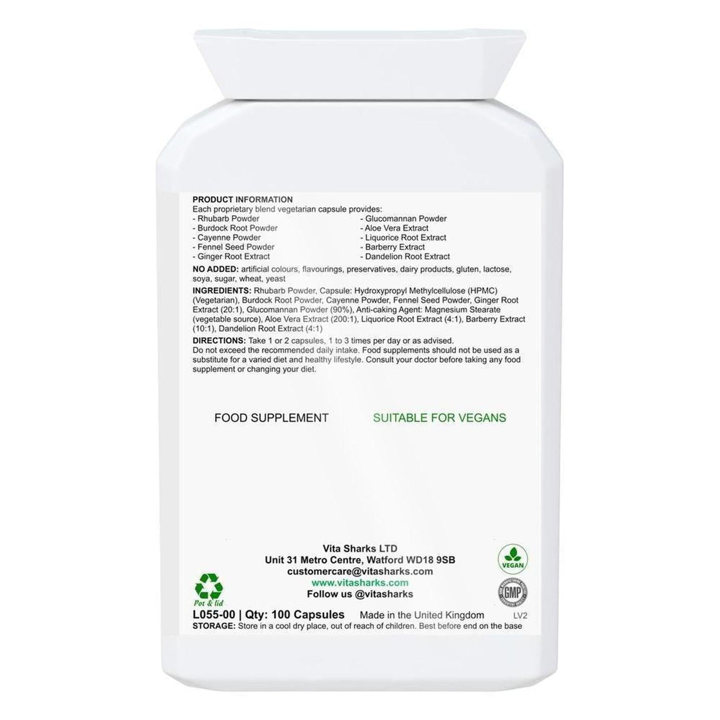 VitaCol Cleanse Herba 10 | High Quality Internal Cleansing Colon & Bowel Support Supplement - VitaCol Cleanse Herba 10 contains a range of active herbal ingredients which may support to cleanse the intestinal tract, soften the stool, stimulate the liver and improve peristalsis. This, in turn, helps to produce bowel movements & expel layers of old encrusted mucus and faecal matter that may have accumulated over time. Buy Now at Sacred Remedy