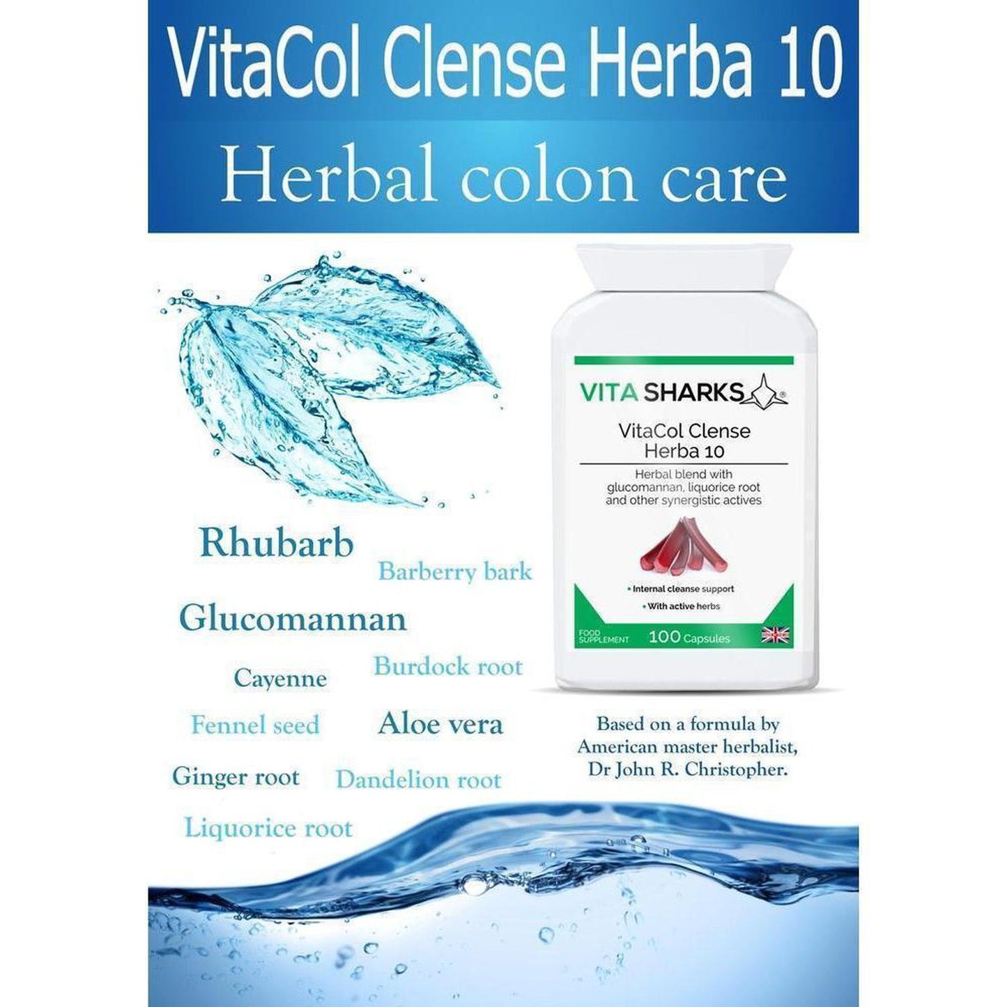 VitaCol Cleanse Herba 10 | High Quality Internal Cleansing Colon & Bowel Support Supplement - VitaCol Cleanse Herba 10 contains a range of active herbal ingredients which may support to cleanse the intestinal tract, soften the stool, stimulate the liver and improve peristalsis. This, in turn, helps to produce bowel movements & expel layers of old encrusted mucus and faecal matter that may have accumulated over time. Buy Now at Sacred Remedy