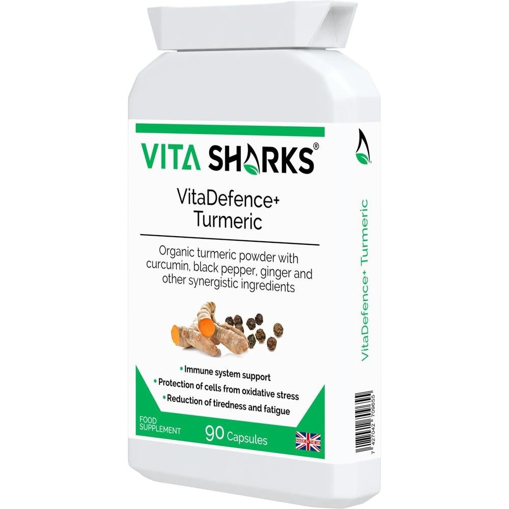 Buy VitaDefence+ Turmeric | Anti-Inflammatory, Immunity & Energy Support Supplement - Turmeric root powder supplements have been long used by Ayurvedic medicine as a basic "heal all" and anti-inflammatory. The benefits of turmeric and its active ingredients (including curcuminoids) have recently been recognised in the Western world after much TV, magazine and radio coverage. at Sacred Remedy Online