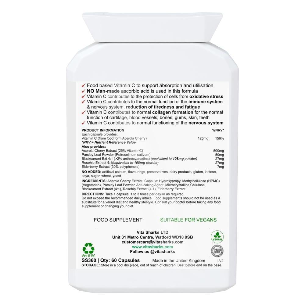 Buy VitaDefence+ Vitamin C | Non Acidic, Food Form Vitamin C Health Supplement - Packed with antioxidants, vitamins, minerals, bioflavonoids, pectins, essential oils, lycopene, carotenoids, plant sterols, catechins, polyphenolics and many other phyto-nutrients, this vitamin C health supplement is gentle and non-acidic. Ideal for long-term usage. at Sacred Remedy Online