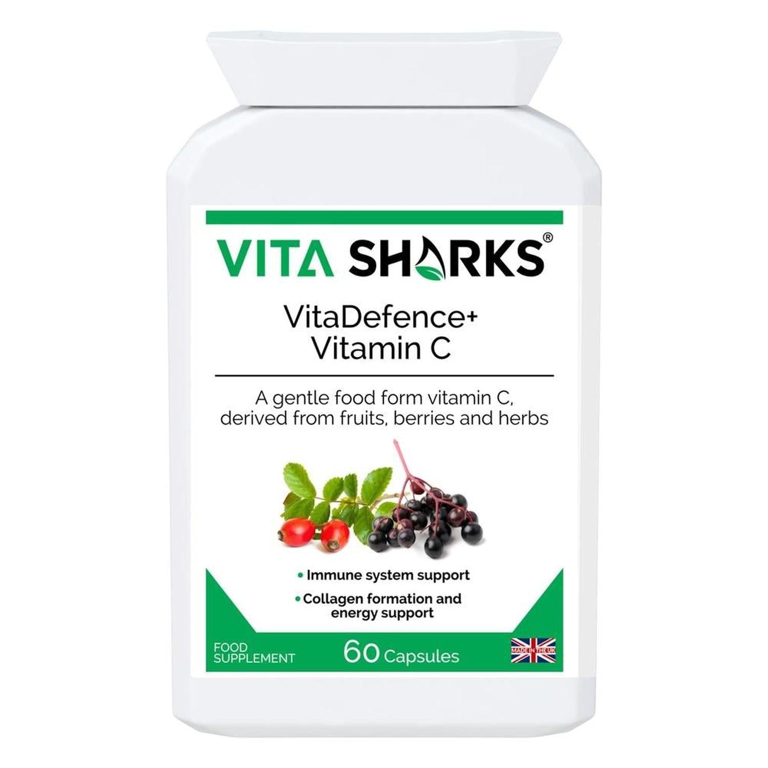 VitaDefence+ Vitamin C | Non Acidic, Food Form Vitamin C Health Supplement - Packed with antioxidants, vitamins, minerals, bioflavonoids, pectins, essential oils, lycopene, carotenoids, plant sterols, catechins, polyphenolics and many other phyto-nutrients, this vitamin C health supplement is gentle and non-acidic. Ideal for long-term usage. Buy Now at Sacred Remedy