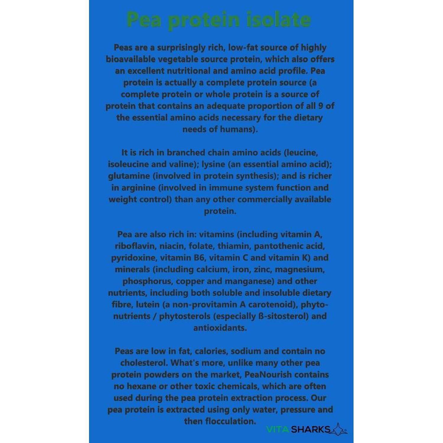 VitaNourish Power Pea Shake | Protein Shake with Nutrient Dense Superfoods & Phyto-Nutrients - A high quality pea protein powder (from snap peas), blended with a range of other nutrient-dense superfoods and herbs for added antioxidants, fibre and phyto-nutrients. This unique formula contains a concentrated level of pea protein - from the 6% found in fresh peas up to around 80% providing 72.2g of protein per 100g Buy Now at Sacred Remedy