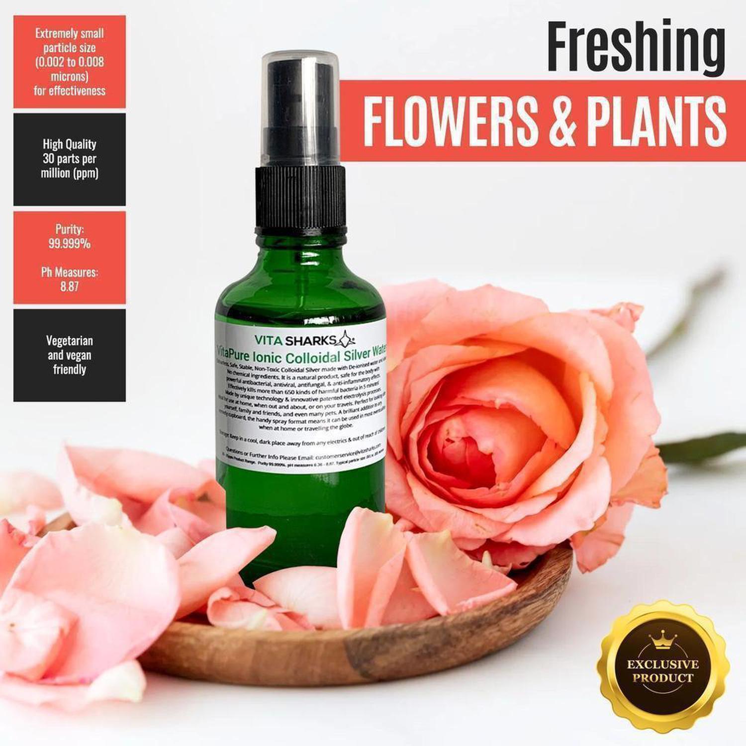 VitaPure Ionic Colloidal Silver Water | 30ppm - VitaPure Ionic Colloidal Silver Water (30ppm) for ultimate personal care & hygiene. Great for skin & travel. Buy Now at Sacred Remedy