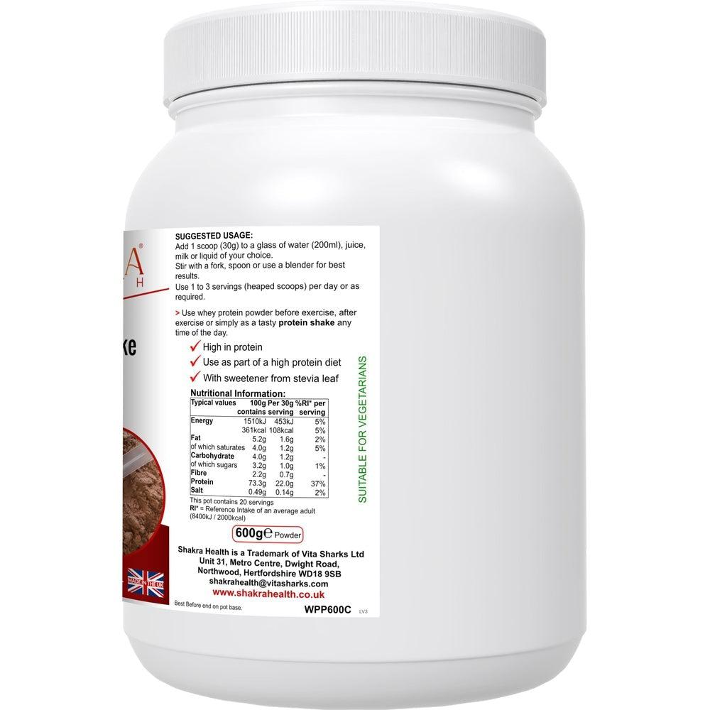 Buy Wholesome Whey Protein Shake (Chocolate) Premium Quality Concentrate & Isolate - Made with easy-to-digest whey protein concentrate and isolate, our Wholesome Whey Shake (Chocolate) is perfect for post-workout recovery or as a healthy snack anytime of day. It's also hormone-free, non-GMO, and gluten-free, making it a great choice for those with dietary restrictions. at Sacred Remedy Online