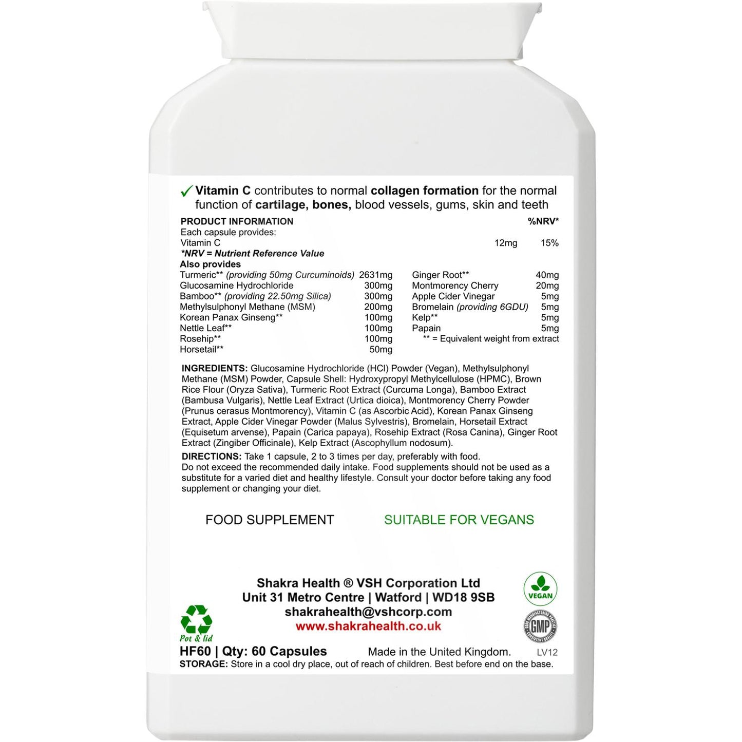 Worship Worthy Collagen, Bone, Joint, Cartilage & Connective Tissue Formula - Healthy cartilage, tendons, ligaments and muscles are all necessary to keep our joints in fine fettle. This supplement offers specific support for collagen formation. Glucosamine is a compound which occurs naturally in the body, but our natural production of glucosamine may decline as we age. Buy Now at Sacred Remedy