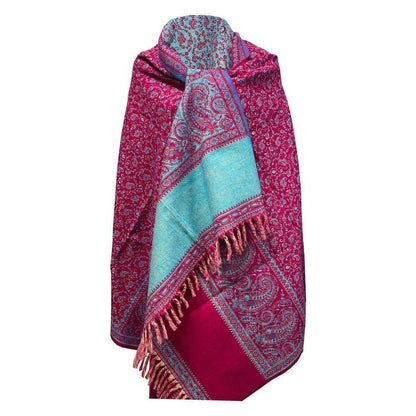 Handmade Yak Wool Shawl | Ultra-Warm & Reversible Himalayan - Snuggle into an ultra-warm, reversible Yak Wool Shawl. Hand-loomed with non-allergenic Himalayan down wool. Luxurious comfort & great gift idea. Buy Now at Sacred Remedy