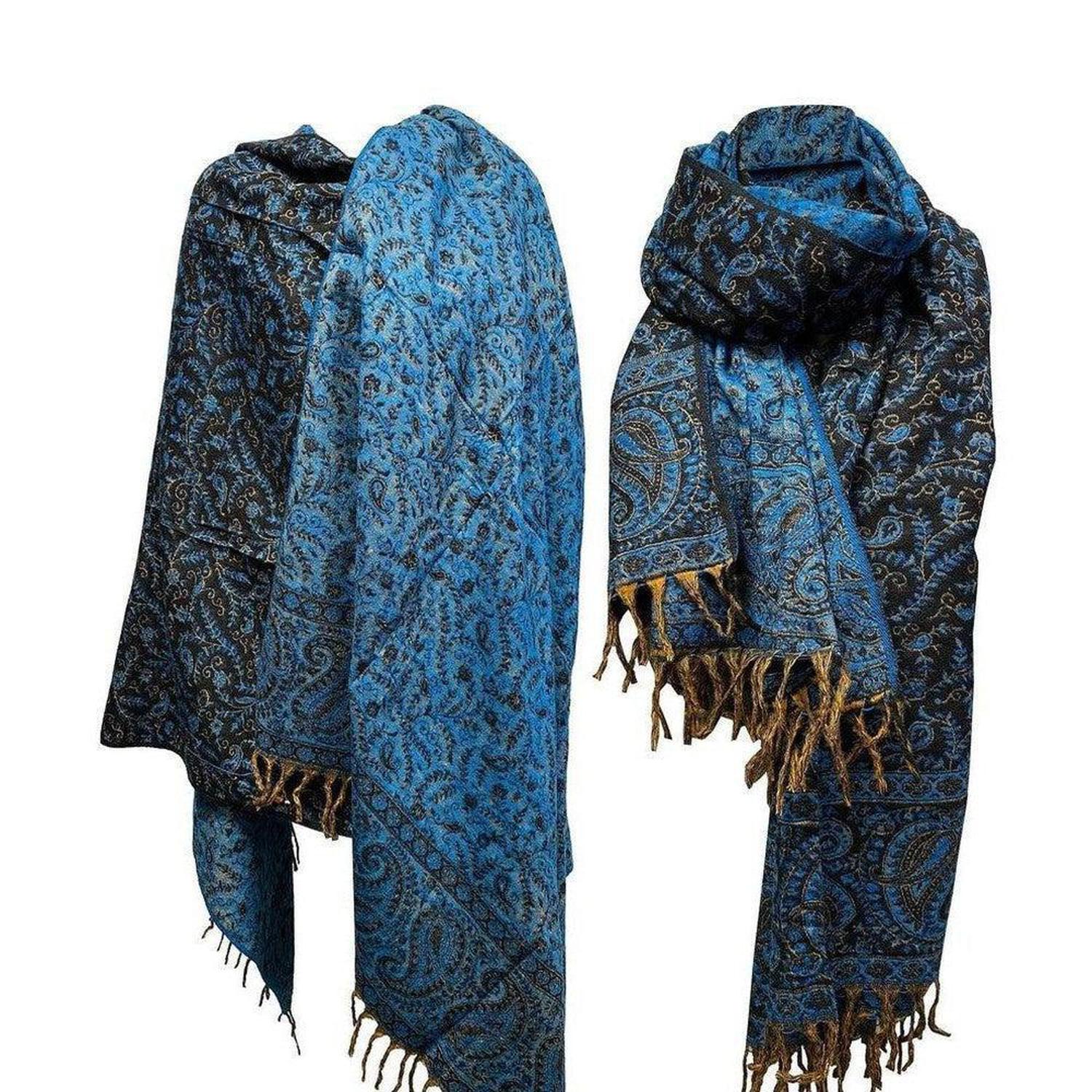 Handmade Yak Wool Shawl | Ultra-Warm & Reversible Himalayan - Snuggle into an ultra-warm, reversible Yak Wool Shawl. Hand-loomed with non-allergenic Himalayan down wool. Luxurious comfort & great gift idea. Buy Now at Sacred Remedy