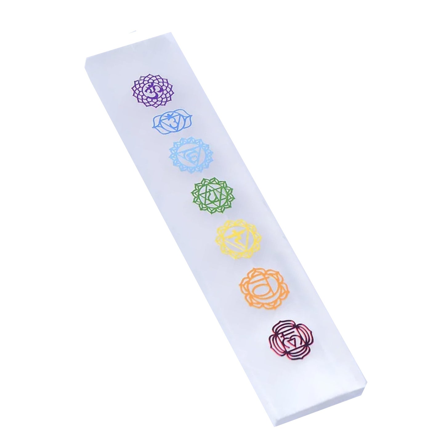 7 Chakra Selenite Charging Bar
