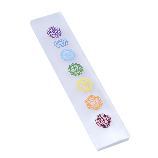 7 Chakra Selenite Charging Bar