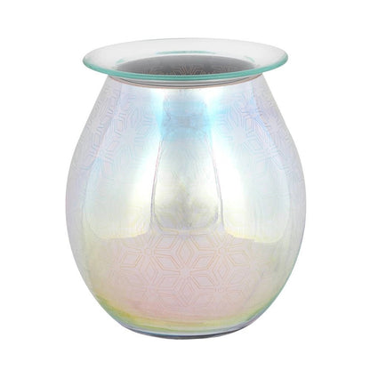 3D Glass Electric Wax Melt Burner - Geometric Aroma Lamp - Elevate your space with our 3D glass electric wax burner. Mesmerising geometric LED glow and flame-free aromatherapy diffusion. Shop now! Buy Now at Sacred Remedy