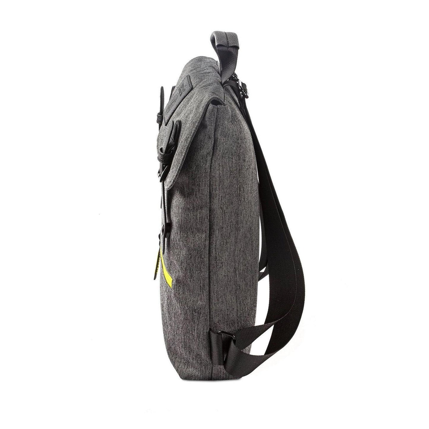 Buy Black Everyday Backpack 9.5L | Ideal for the City Commute - This Vegan-friendly backpack is perfect for everyday use. Made from 69% recycled PET bottles, it has a spacious 9.5L capacity that can hold all your essentials for work or school. With dimensions of 35cm x 8cm x 33cm, it maintains a compact silhouette without compromising on storage. at Sacred Remedy Online