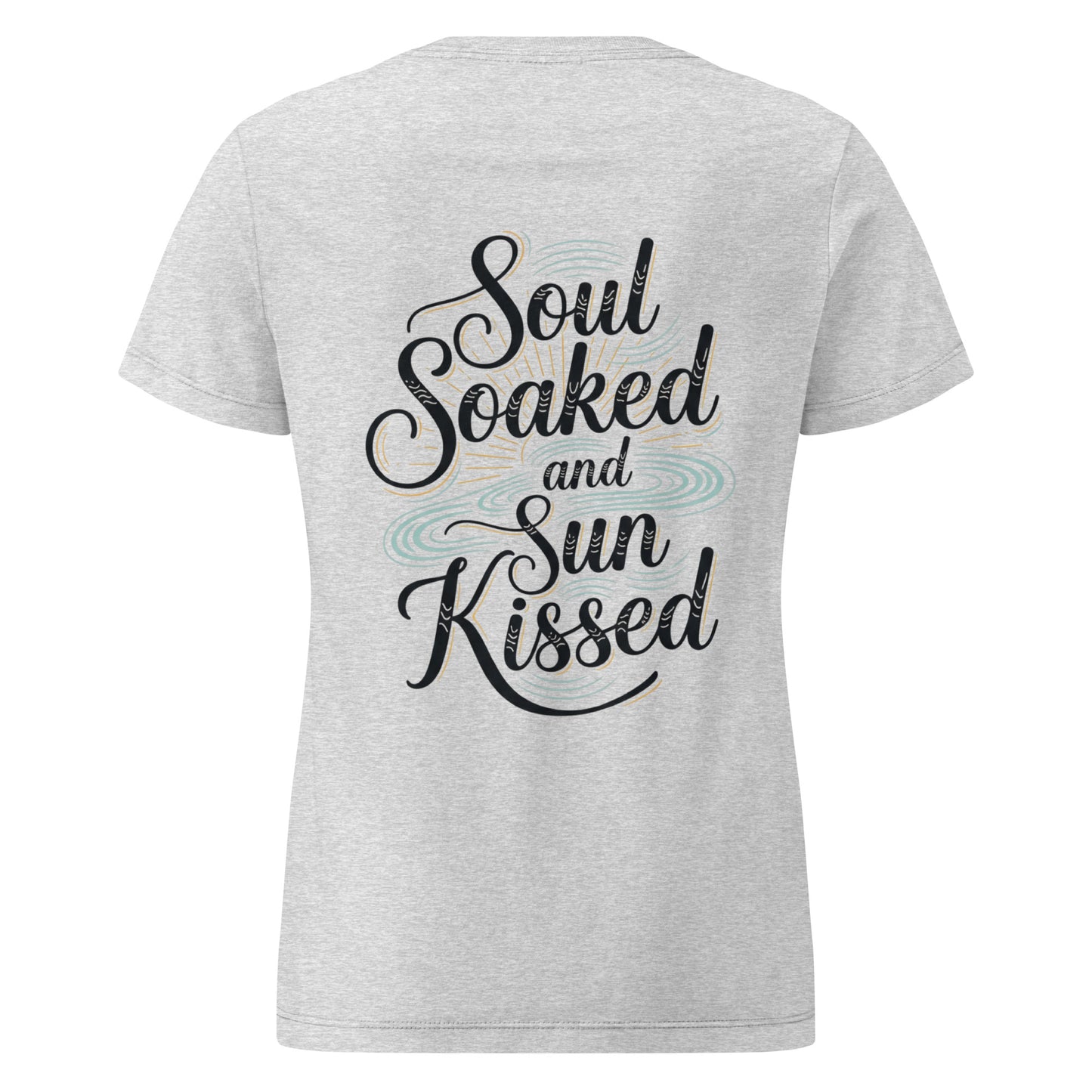 Soul Soaked & Sun Kissed T-Shirt | Empower Your Spirit | Shop Now - Embrace your inner glow with our soft, semi-fitted "Soul Soaked & Sun Kissed" spiritual tee. Perfect for holistic living. Available in Grey, White & Pink. Buy Now at Sacred Remedy